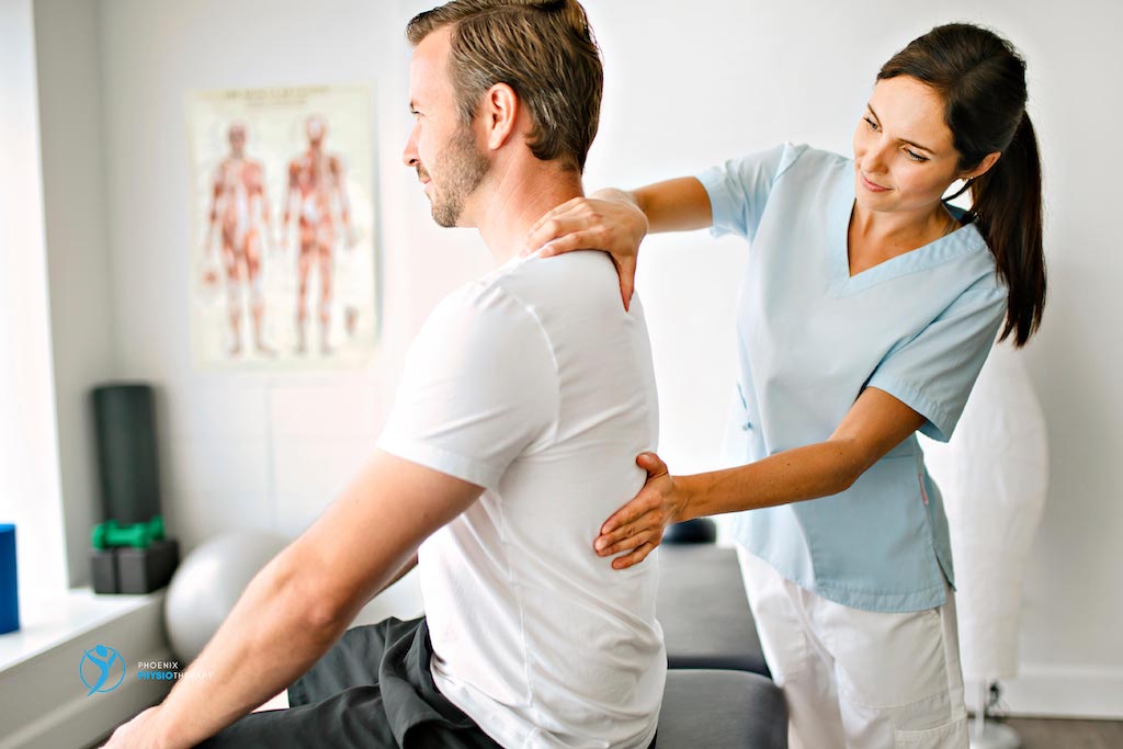 physiotherapist providing care