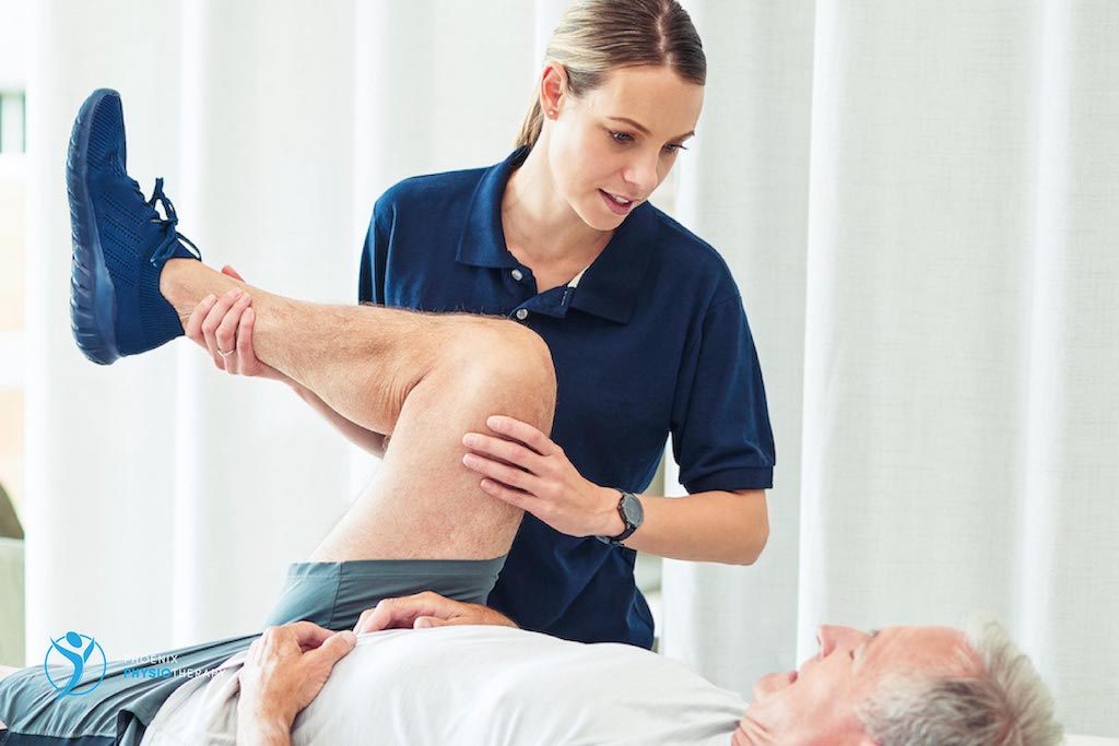 female physio providing treatment